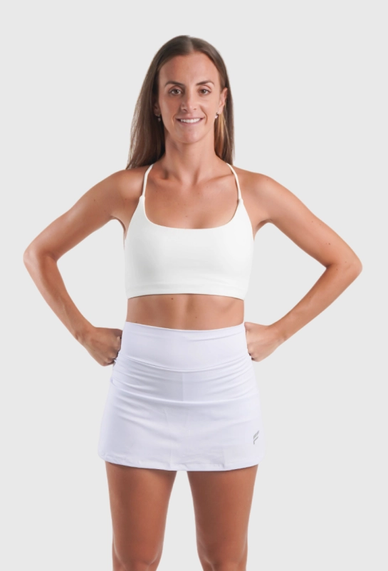 Conjunto Costas Cruzadas Nicole Nobile, Branco