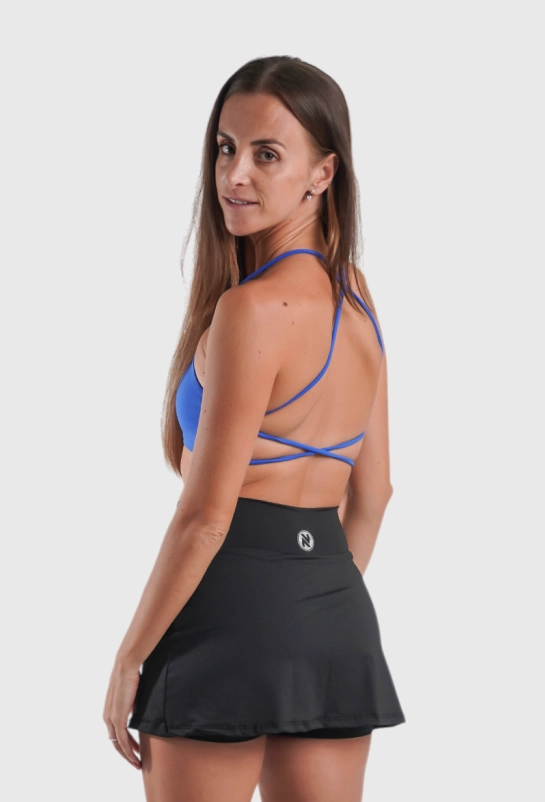 Top Cruzado Nicole Nobile, Azul