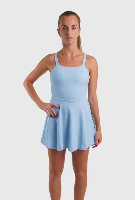 Vestido Nicole Nobile 2025, Azul Bebê