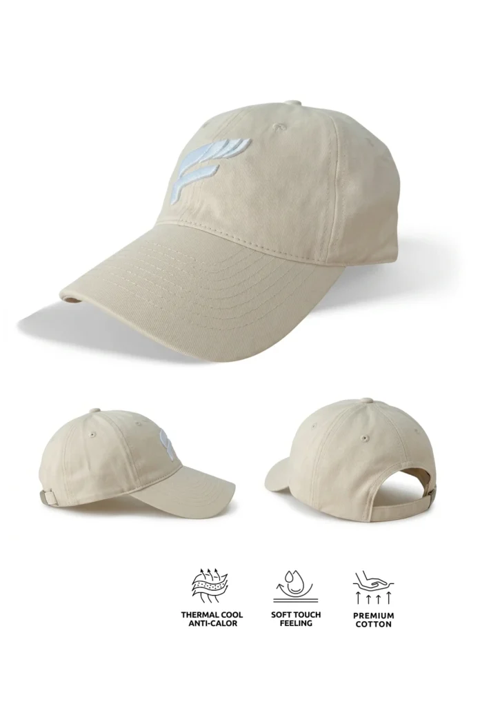 Boné Flow Polo Style, Beige